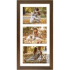 image:imageGolden State Art Four 4x6 Collage Picture Frame White Matted DisplayWood  Fits Four 4x6 Fits 12x12 Picture Frame Wall Mount Display Solid Wood Tempered Glass Dark Brown 1 PackBrown