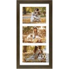 image:imageGolden State Art Four 4x6 Collage Picture Frame White Matted DisplayWood  Fits Four 4x6 Fits 12x12 Picture Frame Wall Mount Display Solid Wood Tempered Glass Dark Brown 1 PackDark Brown