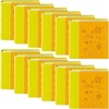 image:imageGolden State Art Photo Album with Memo Writing Space hold 200 4x6 Horizontal Pictures Leather Vintage Cover Orange amp Light Yellow 12Pack