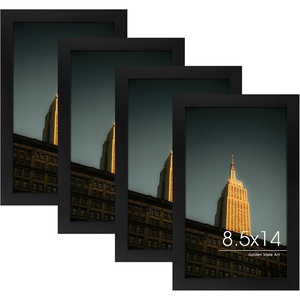 image:imageGolden State Art 18x24 Picture Frame For WallSolid WoodGlassBlack1 Pack  Fit for 18 x 24 Pictures Horizontal or Vertical Hanging For Gallery WallLarge Size Poster Frame4 Pack