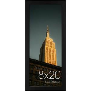 image:imageGolden State Art 18x24 Picture Frame For WallSolid WoodGlassBlack1 Pack  Fit for 18 x 24 Pictures Horizontal or Vertical Hanging For Gallery WallLarge Size Poster Frame1 Pack