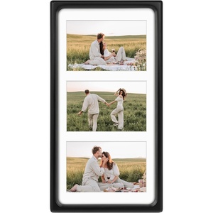 image:imageGolden State Art 4x6 Collage Picture FrameSolid Wood amp Real Glass4 Photos  Multi Picture Frame for 4 4x6 Photos or One 95x135 Print  Rounded Corner Design  Collage Wall Decor  BlackBlack