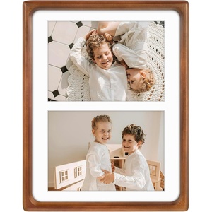 image:imageGolden State Art 5x7 Collage Picture FrameSolid Wood amp Real Glass2 Photos  Multi Picture Frame for 2 5x7 Photos or One 85x11 Print  Rounded Corner Design  Collage Wall Decor  BlackBrown