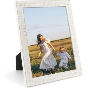 image:imageGolden State Art 8x10 Picture FrameRustic Green Solid Wood amp Plexiglass  8x10 Picture Frame Display for PicturesPostersPrints Horizontal and Vertical Tabletop or Wall MountingRustic White