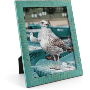 image:imageGolden State Art 8x10 Picture FrameRustic Green Solid Wood amp Plexiglass  8x10 Picture Frame Display for PicturesPostersPrints Horizontal and Vertical Tabletop or Wall MountingRustic Blue