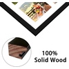 image:imageGolden State Art 10x10 Square Wood Frame  White Mat with Four 4x4 Inch Openings  Instagram Smartphone Family Collage Photo  Wall Hanging  Horizontal and Vertical Black