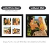 image:imageGolden State Art 10x10 Square Wood Frame  White Mat with Four 4x4 Inch Openings  Instagram Smartphone Family Collage Photo  Wall Hanging  Horizontal and Vertical Black