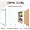 image:imageGolden State Art 11x14 Black Photo Wood Frame displays 2 5x7 Pictures  1 Pack White matSolid WoodTempered Glass FrontWall MountCollage frameGrey