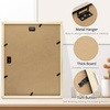 image:imageGolden State Art 11x14 Black Photo Wood Frame displays 2 5x7 Pictures  1 Pack White matSolid WoodTempered Glass FrontWall MountCollage frameGrey