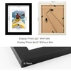 image:imageGolden State Art 11x14 Black Picture FrameSolid WoodampReal GlassMat 8x10  1 Pack 11x14 Photo Frame White Mat Display for 8x10 Picture Horizontal and Vertical Wall Mounting Home DecorBlack
