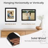 image:imageGolden State Art 11x14 Black Picture FrameSolid WoodampReal GlassMat 8x10  1 Pack 11x14 Photo Frame White Mat Display for 8x10 Picture Horizontal and Vertical Wall Mounting Home DecorBlack