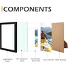 image:imageGolden State Art 11x14 Black Picture FrameSolid WoodampReal GlassMat 8x10  1 Pack 11x14 Photo Frame White Mat Display for 8x10 Picture Horizontal and Vertical Wall Mounting Home DecorBlack