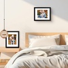 image:imageGolden State Art 11x14 Black Picture FrameSolid WoodampReal GlassMat 8x10  1 Pack 11x14 Photo Frame White Mat Display for 8x10 Picture Horizontal and Vertical Wall Mounting Home DecorBlack