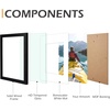 image:imageGolden State Art 11x14 Black Picture FrameSolid WoodampReal GlassMat 8x10  1 Pack 11x14 Photo Frame White Mat Display for 8x10 Picture Horizontal and Vertical Wall Mounting Home DecorBlack