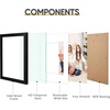 image:imageGolden State Art 11x14 Black Picture FrameSolid WoodampReal GlassMat 8x10  1 Pack 11x14 Wooden Photo Frame White Mat Display for 8x10 Picture Horizontal and Vertical Wall Mounting Home DecorBlack