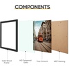 image:imageGolden State Art 11x14 Black Picture FrameSolid WoodampReal GlassMat 8x10  1 Pack 11x14 Wooden Photo Frame White Mat Display for 8x10 Picture Horizontal and Vertical Wall Mounting Home DecorBlack