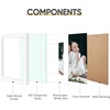 image:imageGolden State Art 11x14 Black Picture FrameSolid WoodampReal GlassMat 8x10  1 Pack 11x14 Wooden Photo Frame White Mat Display for 8x10 Picture Horizontal and Vertical Wall Mounting Home DecorWhite