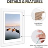 image:imageGolden State Art 11x14 Black Picture FrameSolid WoodampReal GlassMat 8x10  1 Pack 11x14 Wooden Photo Frame White Mat Display for 8x10 Picture Horizontal and Vertical Wall Mounting Home DecorWhite