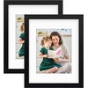 image:imageGolden State Art 11x14 Black Picture FrameSolid WoodampReal GlassMat 8x10  1 Pack 11x14 Wooden Photo Frame White Mat Display for 8x10 Picture Horizontal and Vertical Wall Mounting Home DecorBlack
