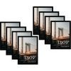 image:imageGolden State Art 11x14 Black Picture FrameSolid WoodampReal GlassMat 8x10  1 Pack 11x14 Wooden Photo Frame White Mat Display for 8x10 Picture Horizontal and Vertical Wall Mounting Home DecorBlack