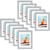 image:imageGolden State Art 11x14 Black Picture FrameSolid WoodampReal GlassMat 8x10  1 Pack 11x14 Wooden Photo Frame White Mat Display for 8x10 Picture Horizontal and Vertical Wall Mounting Home DecorGrey