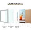 image:imageGolden State Art 11x14 Black Picture FrameSolid WoodampReal GlassMat 8x10  1 Pack 11x14 Wooden Photo Frame White Mat Display for 8x10 Picture Horizontal and Vertical Wall Mounting Home DecorGrey