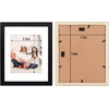 image:imageGolden State Art 11x14 Black Picture FrameSolid WoodampReal GlassMat 8x10  1 Pack 11x14 Wooden Photo Frame White Mat Display for 8x10 Picture Horizontal and Vertical Wall Mounting Home DecorBlack