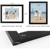 image:imageGolden State Art 11x14 Black Picture FrameSolid WoodampReal GlassMat 8x10  1 Pack 11x14 Wooden Photo Frame White Mat Display for 8x10 Picture Horizontal and Vertical Wall Mounting Home DecorBlack