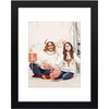 image:imageGolden State Art 11x14 Black Picture FrameSolid WoodampReal GlassMat 8x10  1 Pack 11x14 Wooden Photo Frame White Mat Display for 8x10 Picture Horizontal and Vertical Wall Mounting Home DecorBlack