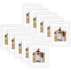 image:imageGolden State Art 11x14 Black Picture FrameSolid WoodampReal GlassMat 8x10  1 Pack 11x14 Wooden Photo Frame White Mat Display for 8x10 Picture Horizontal and Vertical Wall Mounting Home DecorWhite