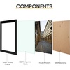 image:imageGolden State Art 11x14 Black Picture FrameSolid WoodampReal GlassMat 8x10  1 Pack 11x14 Wooden Photo Frame White Mat Display for 8x10 Picture Horizontal and Vertical Wall Mounting Home DecorBlack