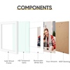 image:imageGolden State Art 11x14 Black Picture FrameSolid WoodampReal GlassMat 8x10  1 Pack 11x14 Wooden Photo Frame White Mat Display for 8x10 Picture Horizontal and Vertical Wall Mounting Home DecorWhite