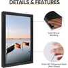 image:imageGolden State Art 11x14 Black Picture FrameSolid WoodampReal GlassMat 8x10  1 Pack 11x14 Wooden Photo Frame White Mat Display for 8x10 Picture Horizontal and Vertical Wall Mounting Home DecorBlack