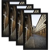 image:imageGolden State Art 11x14 Black Picture FrameSolid WoodampReal GlassMat 8x10  1 Pack 11x14 Wooden Photo Frame White Mat Display for 8x10 Picture Horizontal and Vertical Wall Mounting Home DecorBlack