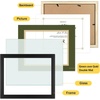 image:imageGolden State Art 11x14 Diploma Frame for 85x11 Document amp Certificates with Mat Or 11x14 Without Mat Real Glass Double Mat Black with Dark GreenGold Mat 2 Pack Solid Wood