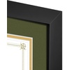 image:imageGolden State Art 11x14 Diploma Frame for 85x11 Document amp Certificates with Mat Or 11x14 Without Mat Real Glass Double Mat Black with Dark GreenGold Mat 2 Pack Solid Wood