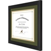 image:imageGolden State Art 11x14 Diploma Frame for 85x11 Document amp Certificates with Mat Or 11x14 Without Mat Real Glass Double Mat Black with Dark GreenGold Mat 2 Pack Solid Wood