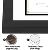 image:imageGolden State Art 11x14 Diploma Frame for 85x11 DocumentSolid WoodGlass  Fit For 11X14 Document amp Certificates Without MatDouble MatBlack With Gold Black 1 PackBlack WhiteBlack Mat