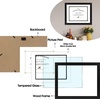 image:imageGolden State Art 11x14 Diploma Frame for 85x11 DocumentSolid WoodGlass  Fit For 11X14 Document amp Certificates Without MatDouble MatBlack With Gold Black 1 PackBlack WhiteBlack Mat