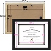 image:imageGolden State Art 11x14 Diploma Frame for 85x11 DocumentSolid WoodGlass  Fit For 11X14 Document amp Certificates Without MatDouble MatBlack With Gold Black 1 PackBlack WhiteBlack Mat