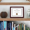 image:imageGolden State Art 11x14 Diploma Frame for 85x11 DocumentSolid WoodGlass  Fit For 11X14 Document amp Certificates Without MatDouble MatWhite With Black  Mahogany1 PackMahogany  White Over Black