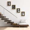 image:imageGolden State Art 11x14 Distressed Black Picture FrameWoodampGlassMat 8x10  1 Pack 11x14 Photo Frame Displays for 8x10 with White over Black Double Mat  Solid WoodampReal Glass Wall Mounting DecorDistressed Gold  BlackGold Mat