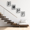 image:imageGolden State Art 11x14 Distressed Black Picture FrameWoodampGlassMat 8x10  1 Pack 11x14 Photo Frame Displays for 8x10 with White over Black Double Mat  Solid WoodampReal Glass Wall Mounting DecorDistressed Black  WhiteBlack Mat