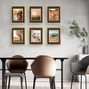 image:imageGolden State Art 11x14 Distressed Black Picture FrameWoodampGlassMat 8x10  1 Pack 11x14 Photo Frame Displays for 8x10 with White over Black Double Mat  Solid WoodampReal Glass Wall Mounting DecorDistressed Gold  BlackGold Mat