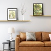 image:imageGolden State Art 11x14 Distressed Black Picture FrameWoodampGlassMat 8x10  1 Pack 11x14 Photo Frame Displays for 8x10 with White over Black Double Mat  Solid WoodampReal Glass Wall Mounting DecorDistressed Black  WhiteBlack Mat