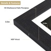image:imageGolden State Art 11x14 Picture Frame Set of 4Display 8x10 Photo Multicol  Removable White mat Dispaly 8x10 or 11x14 Wooden Frame with Plexiglass FrontBoth Wall or Tabletop displayBlack