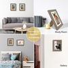 image:imageGolden State Art 11x14 Picture Frame Set of 4Display 8x10 Photo Multicol  Removable White mat Dispaly 8x10 or 11x14 Wooden Frame with Plexiglass FrontBoth Wall or Tabletop displayDark Oak