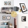 image:imageGolden State Art 11x14 Picture Frame Set of 4Display 8x10 Photo Multicol  Removable White mat Dispaly 8x10 or 11x14 Wooden Frame with Plexiglass FrontBoth Wall or Tabletop displayBlack