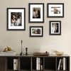 image:imageGolden State Art 11x14 Picture Frame Set of 4Display 8x10 Photo Multicol  Removable White mat Dispaly 8x10 or 11x14 Wooden Frame with Plexiglass FrontBoth Wall or Tabletop displayBlack