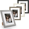 image:imageGolden State Art 11x14 Picture Frame Set of 4Display 8x10 Photo Multicol  Removable White mat Dispaly 8x10 or 11x14 Wooden Frame with Plexiglass FrontBoth Wall or Tabletop displayMix Colors